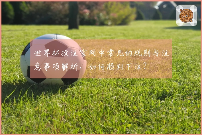 世界杯投注官网中常见的规则与注意事项解析，如何顺利下注？